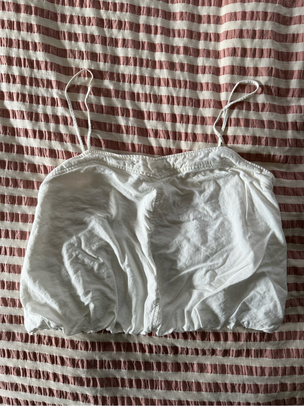 Zara White Cotton tank